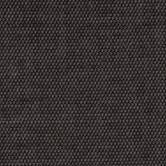 Charcoal gray fabric sample displaying a dense, textured weave with subtle tonal variations and a matte finish; uniform granular appearance.